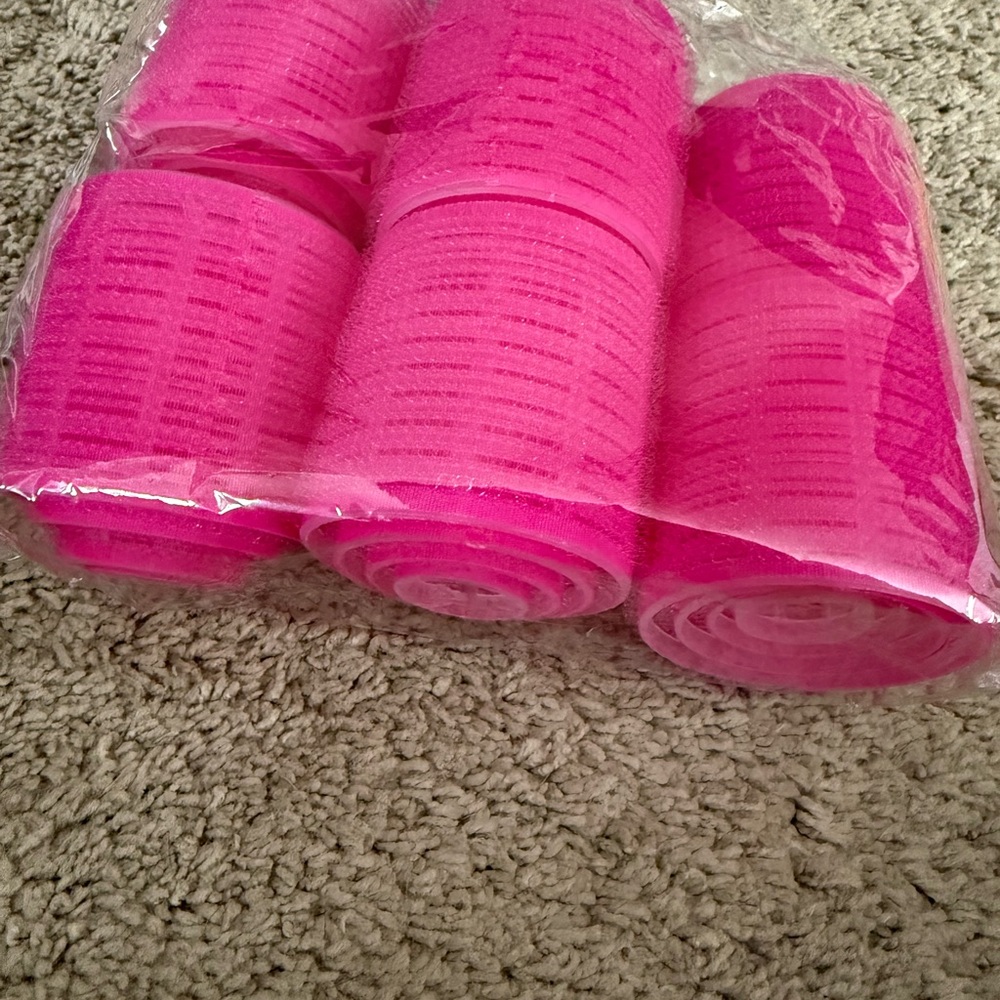 Set of 25 Pink Hair Rollers